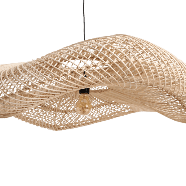 Wave rotan lamp XXL Ø115x35 cm