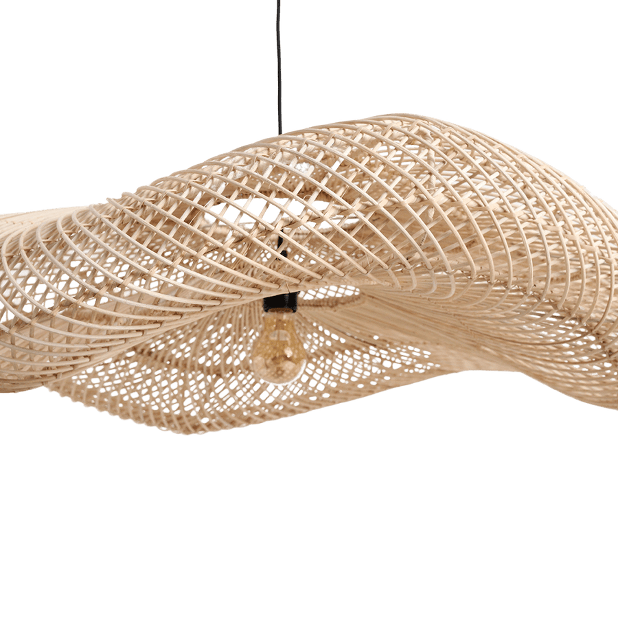 Wave rotan lamp XXL Ø115x35 cm