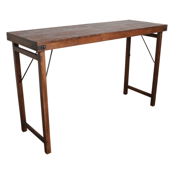 Inklapbare bartafel bruin 170x60x107 cm