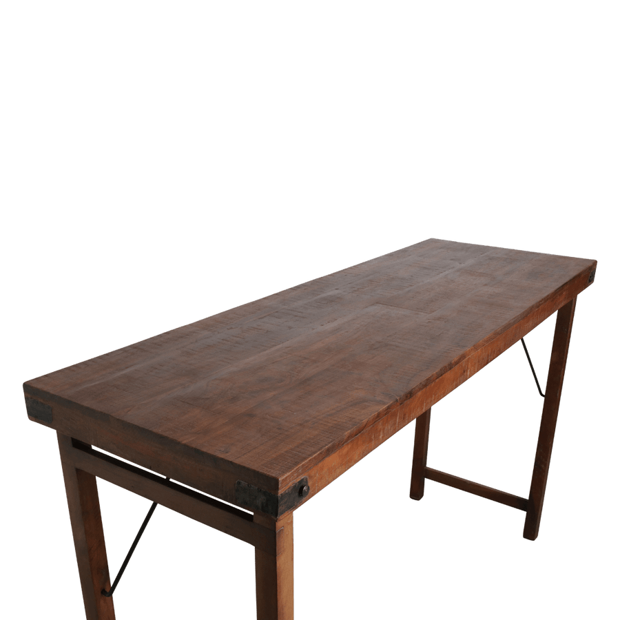 Inklapbare bartafel bruin 170x60x107 cm