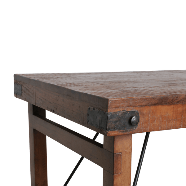 Inklapbare bartafel bruin 170x60x107 cm