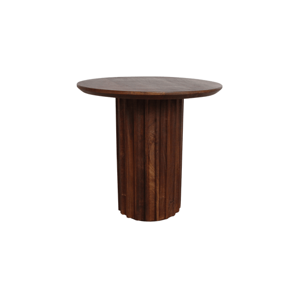 Bullnose bijzettafel reversed bruin Ø 50 cm