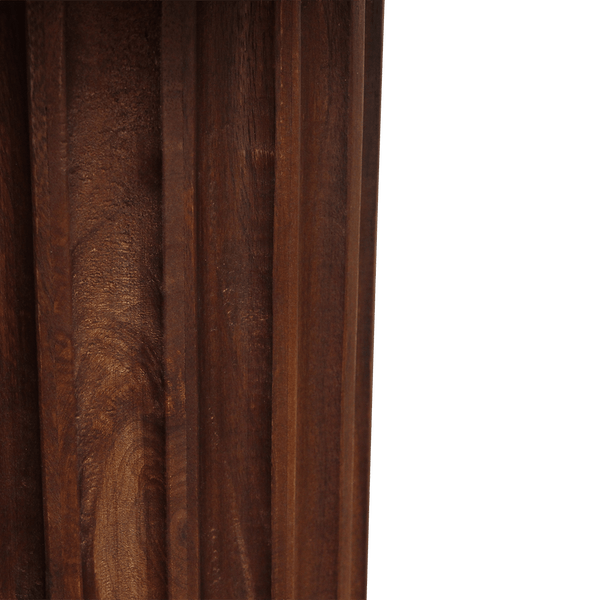 Bullnose bijzettafel reversed bruin Ø 50 cm