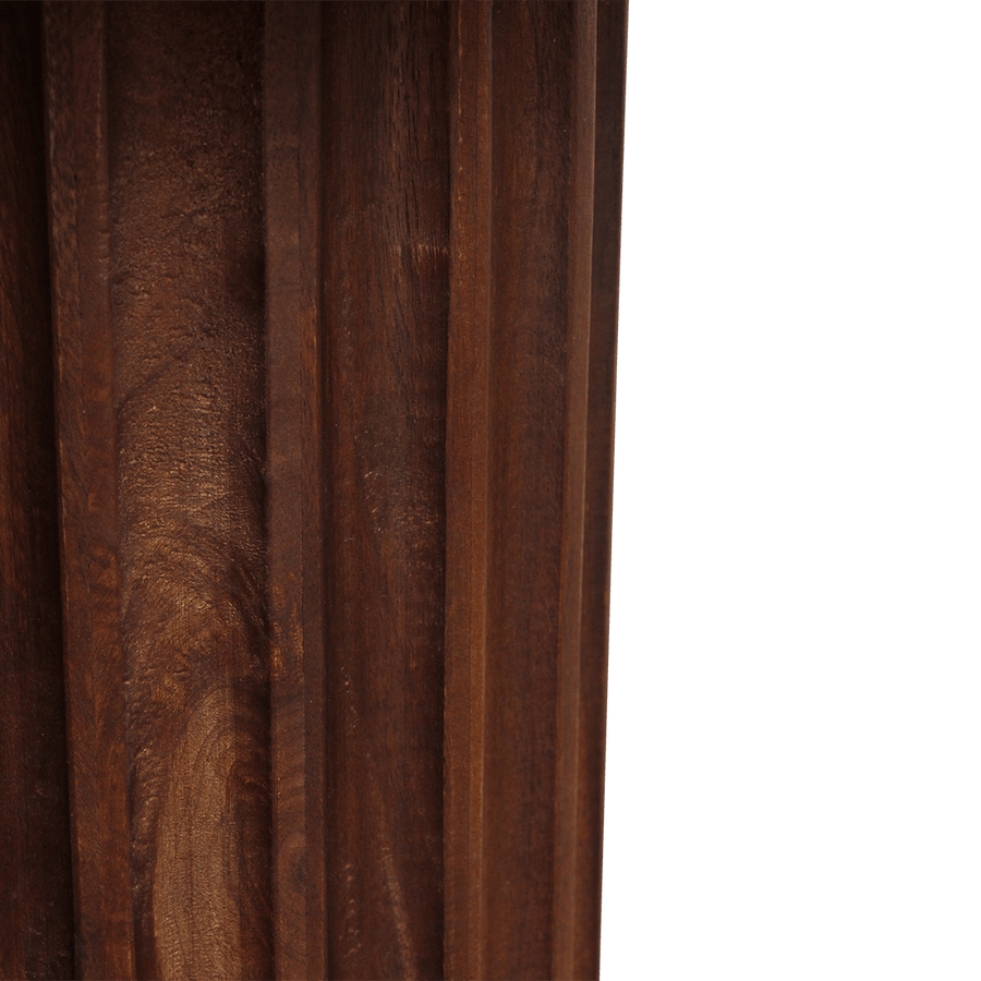 Bullnose bijzettafel reversed bruin Ø 50 cm