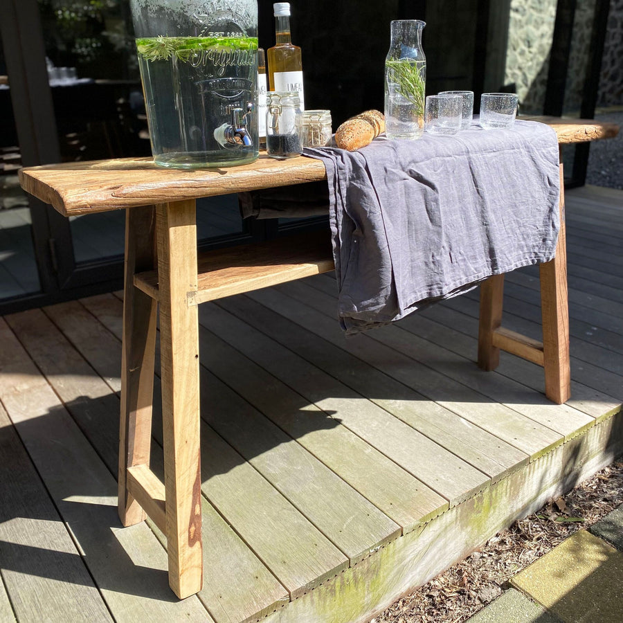 Farmwood wandtafel/sidetable large FSC-gerecycled hout