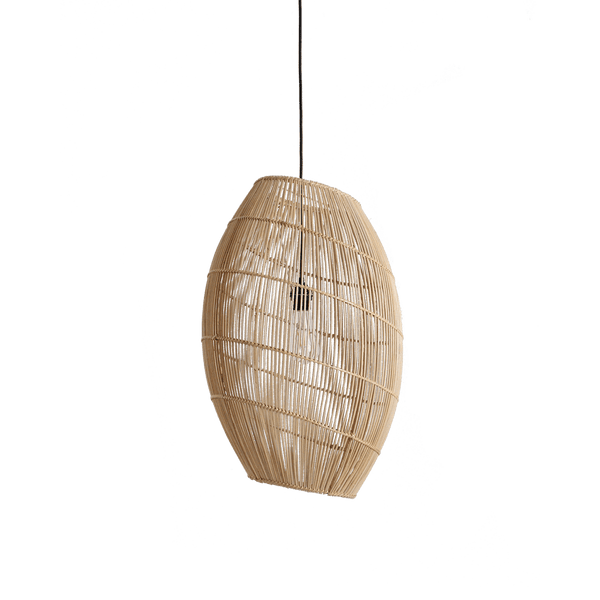 Luna rotan hanglamp Halo Ø 40x60 cm