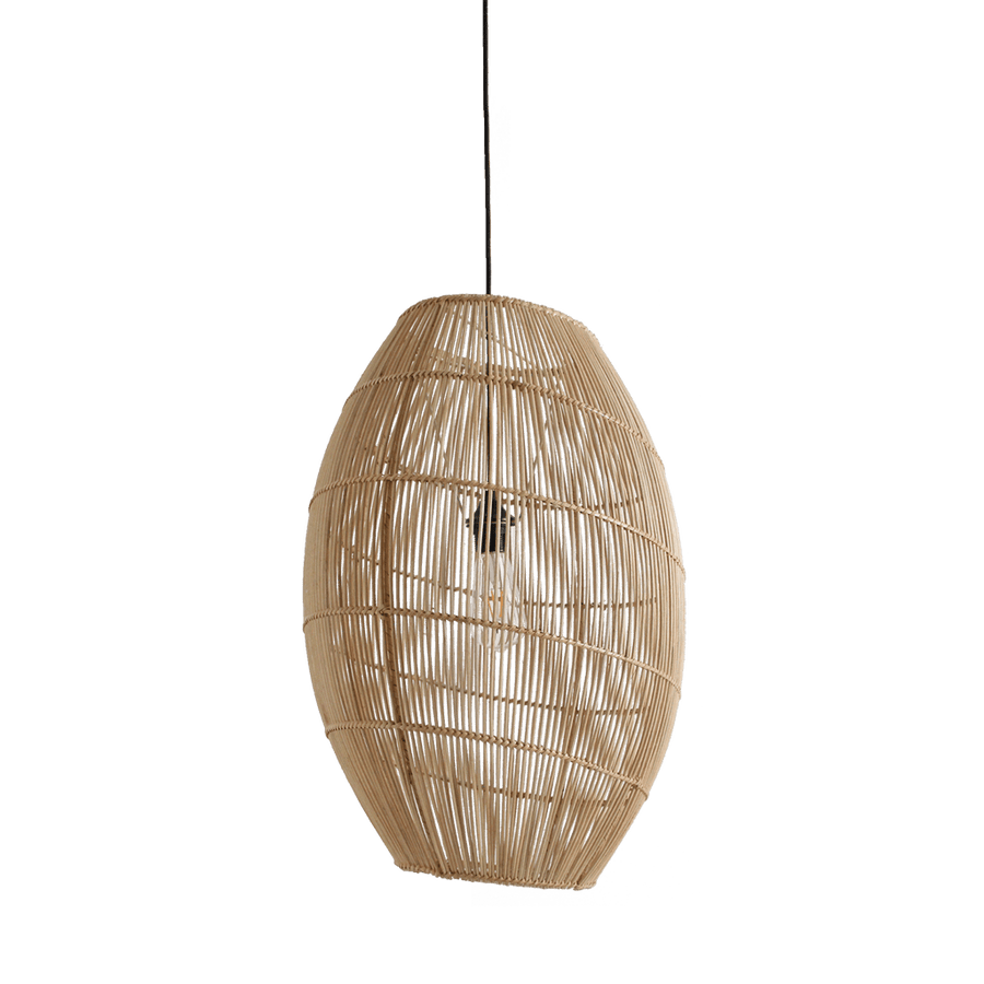 Luna rotan hanglamp Halo Ø 40x60 cm