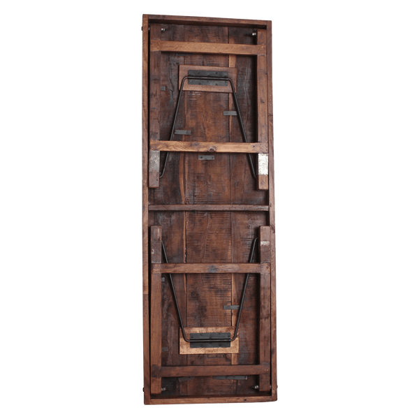 Inklapbare vintage eettafel Gerecycled hout 173x60x76 cm