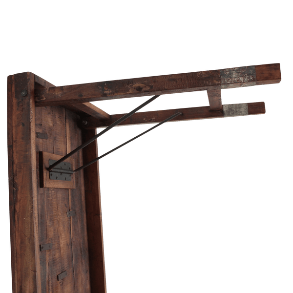 Inklapbare vintage eettafel Gerecycled hout 173x60x76 cm