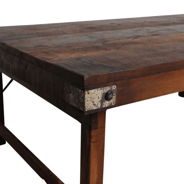 Bruine inklapbare salontafel 120x75x45 cm