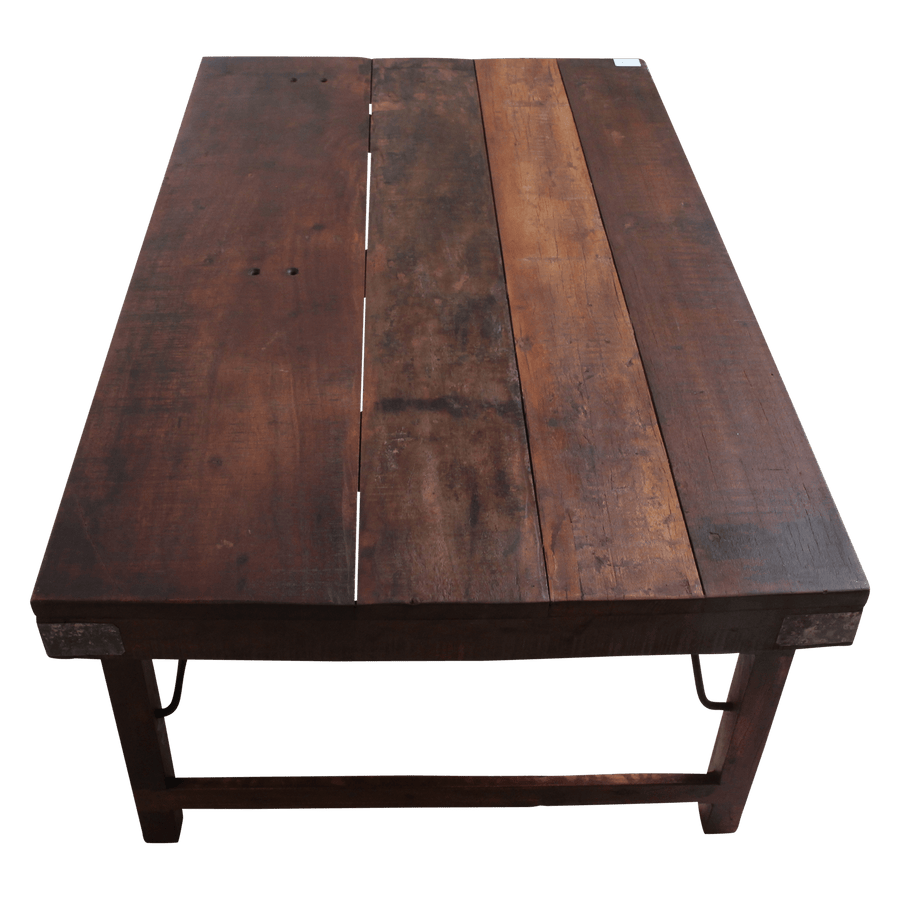 Bruine inklapbare salontafel 120x75x45 cm