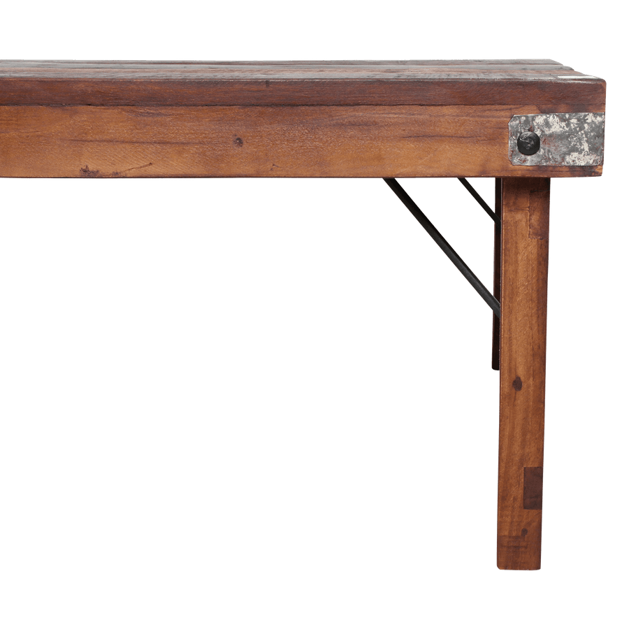 Bruine inklapbare salontafel 120x75x45 cm