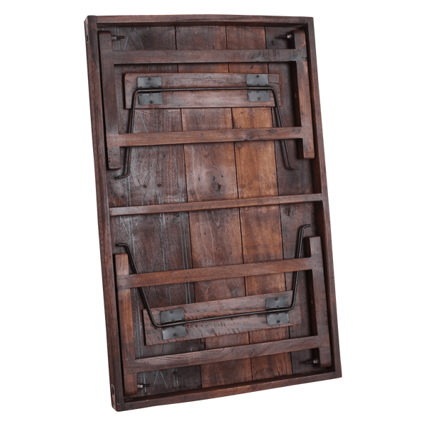 Bruine inklapbare salontafel 120x75x45 cm
