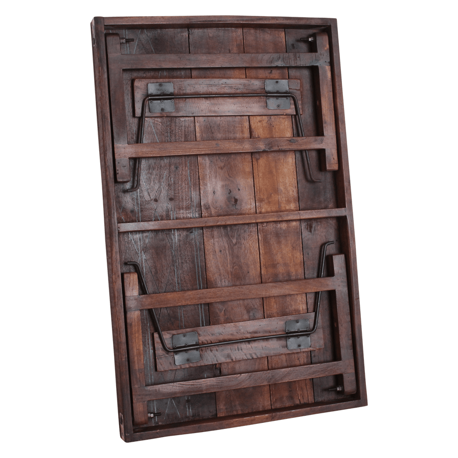 Bruine inklapbare salontafel 120x75x45 cm