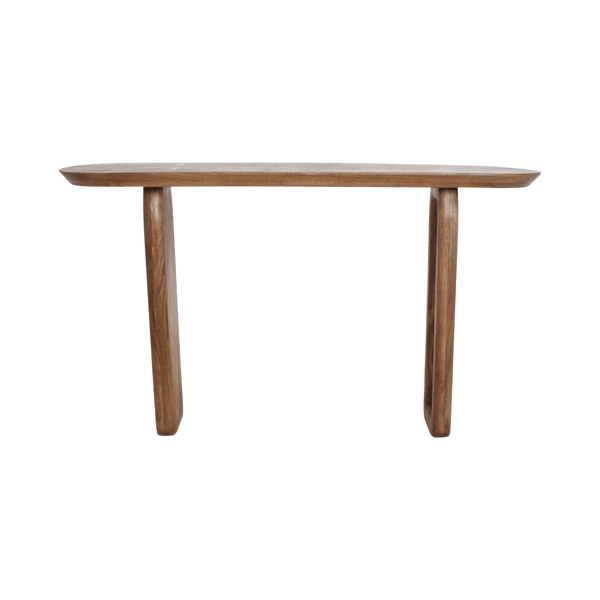 Bullnose mangohouten wandtafel bruin140x35x80 cm