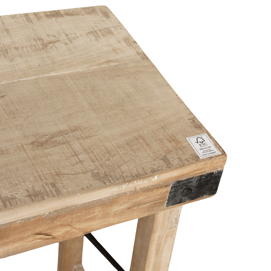 Limewash opklapbare wandtafel/console tafel 170x40x76 cm