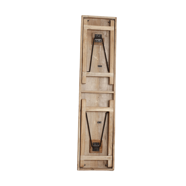Limewash opklapbare wandtafel/console tafel 170x40x76 cm