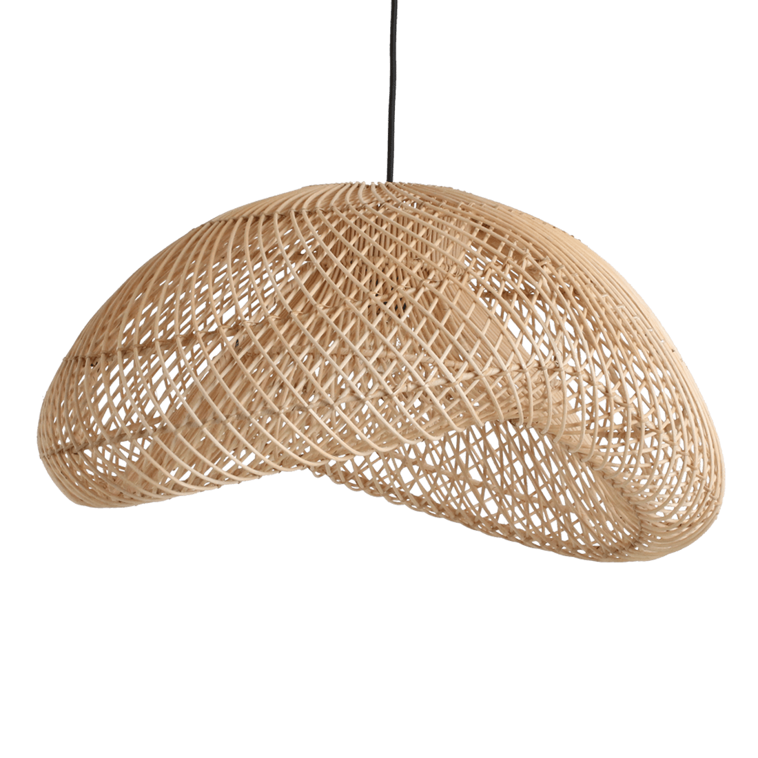 Maze rotan hanglamp organic LØ 57x31 cm