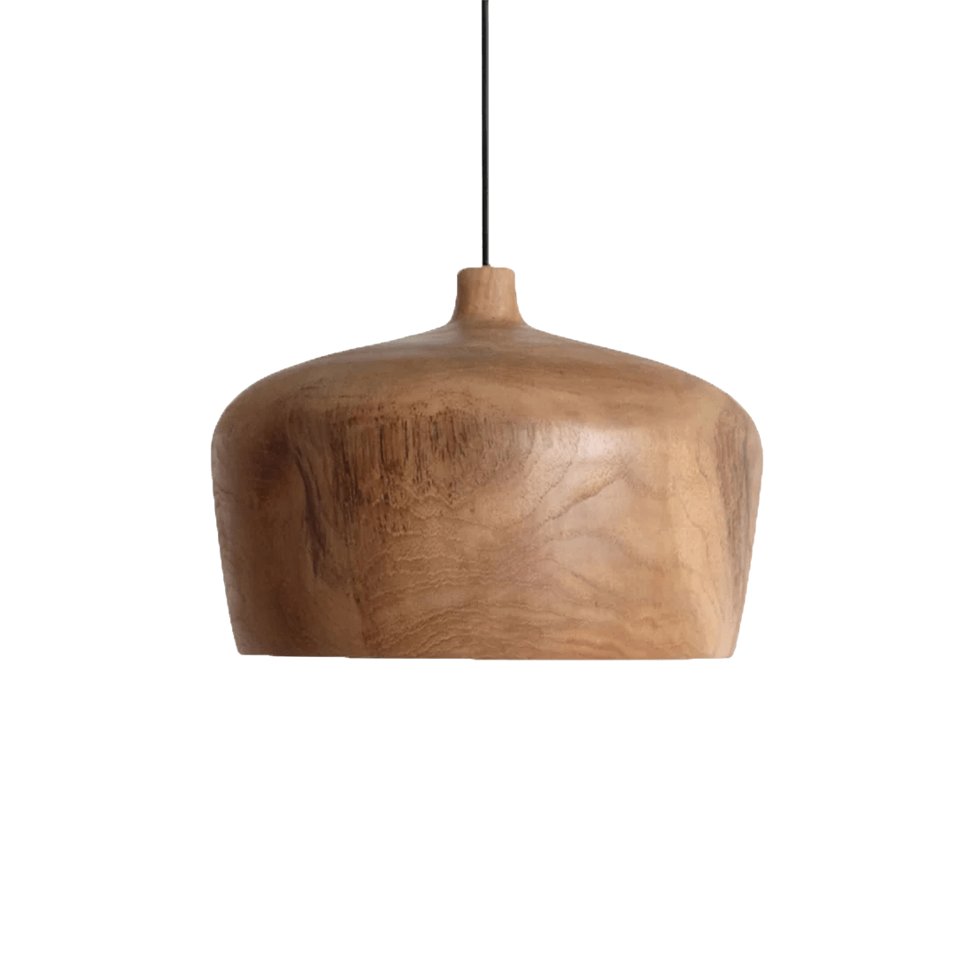 Sirocco teakhouten hanglamp Dome Ø 30x20 cm