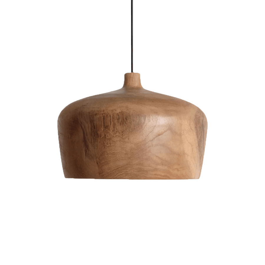 Sirocco teakhouten hanglamp Dome Ø 30x20 cm