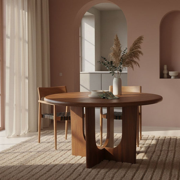 Bullnose Coliseo ronde mangohouten eettafel Ø 120 cm