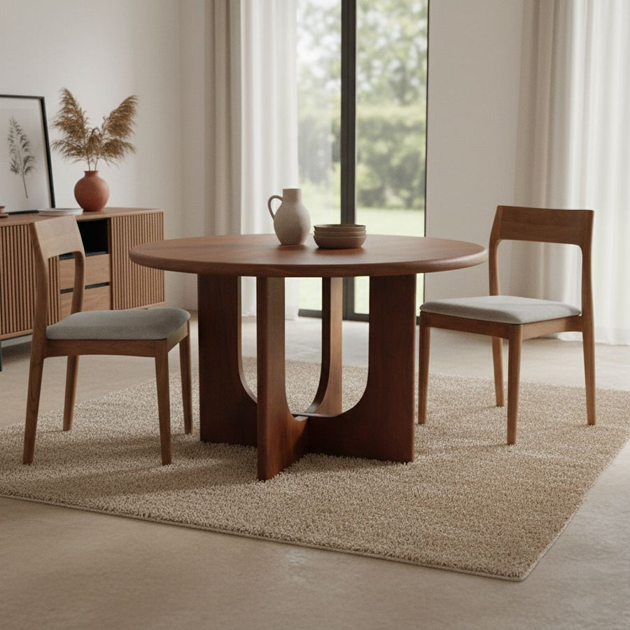 Bullnose Coliseo ronde mangohouten eettafel Ø 120 cm