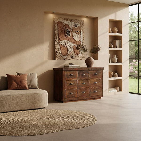 Factory dressoir met 9 laden