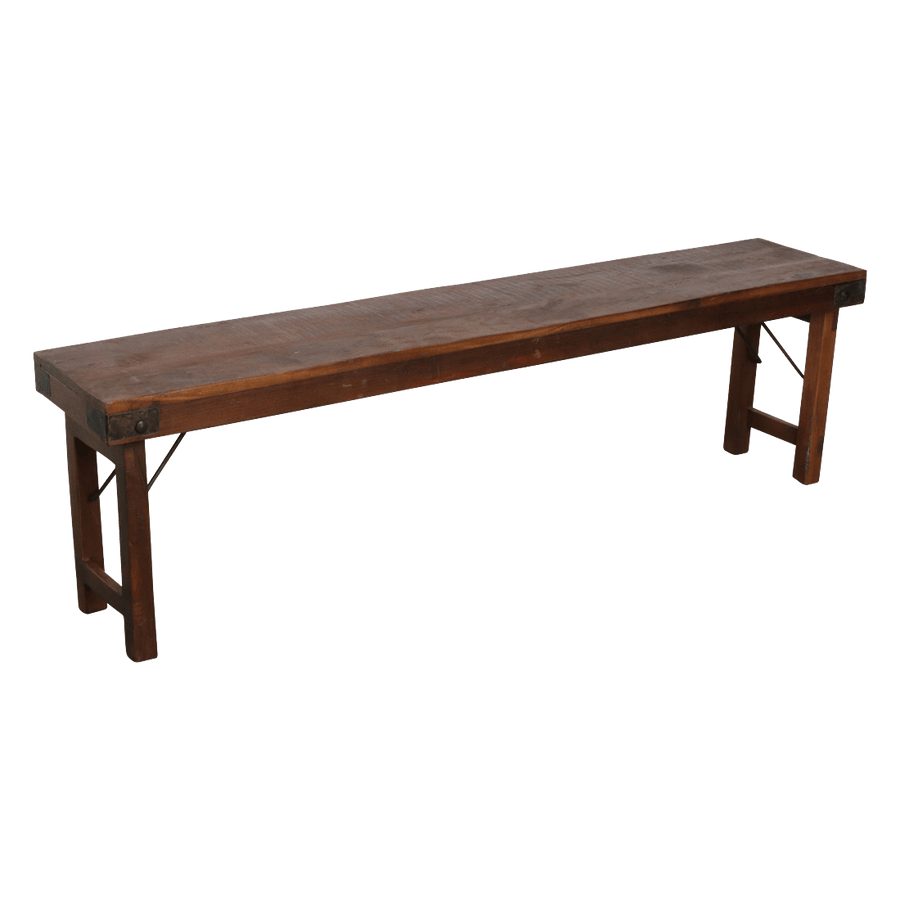 Inklapbare eetkamerbank FSC-gerecycled hout160 cm