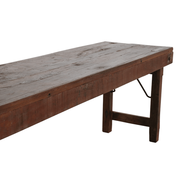 Inklapbare eetkamerbank FSC-gerecycled hout160 cm