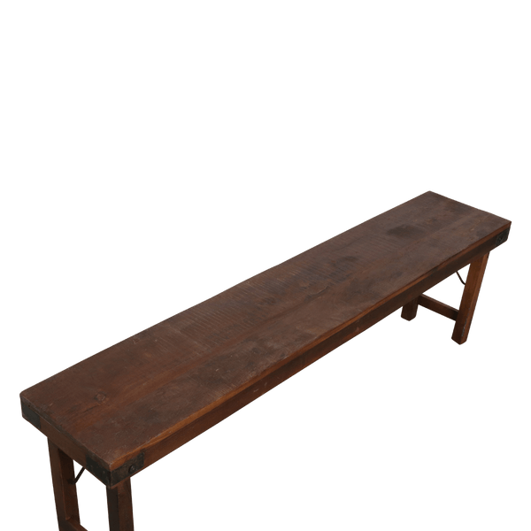 Inklapbare eetkamerbank FSC-gerecycled hout160 cm