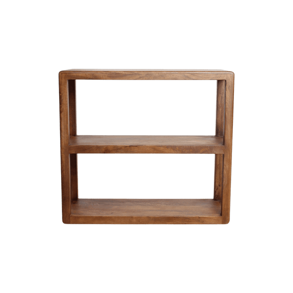 Bullnose mangohouten rek 100x38x100 cm