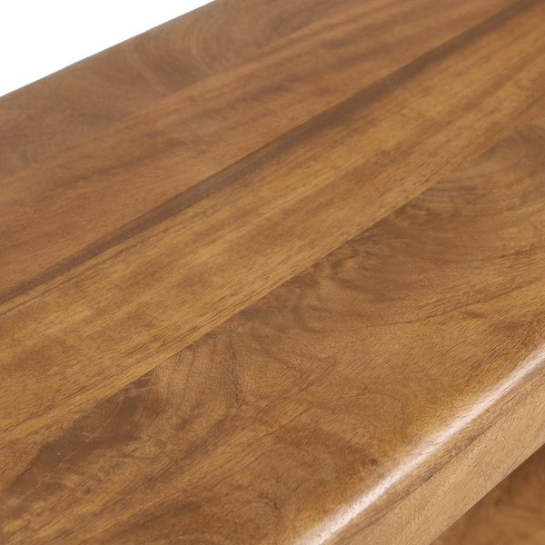 Bullnose mangohouten rek 100x38x100 cm