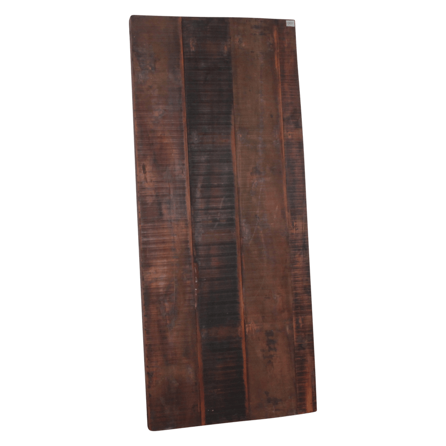 Inklapbare vintage eettafel XL Gerecycled hout 190x80x76 cm