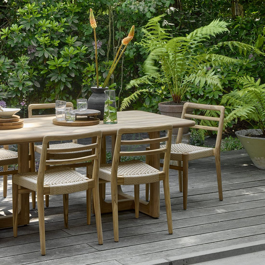 Verano teakhouten tuinstoel Naturel set van 2