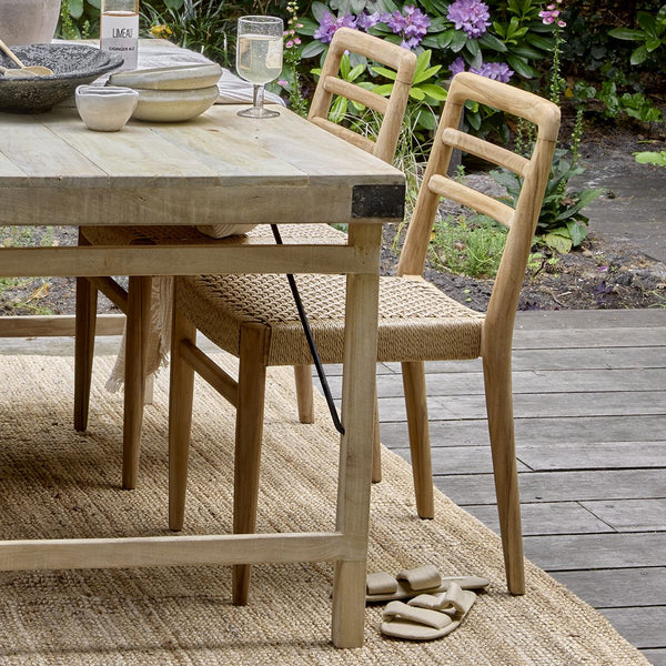 Verano teakhouten tuinstoel Naturel set van 2