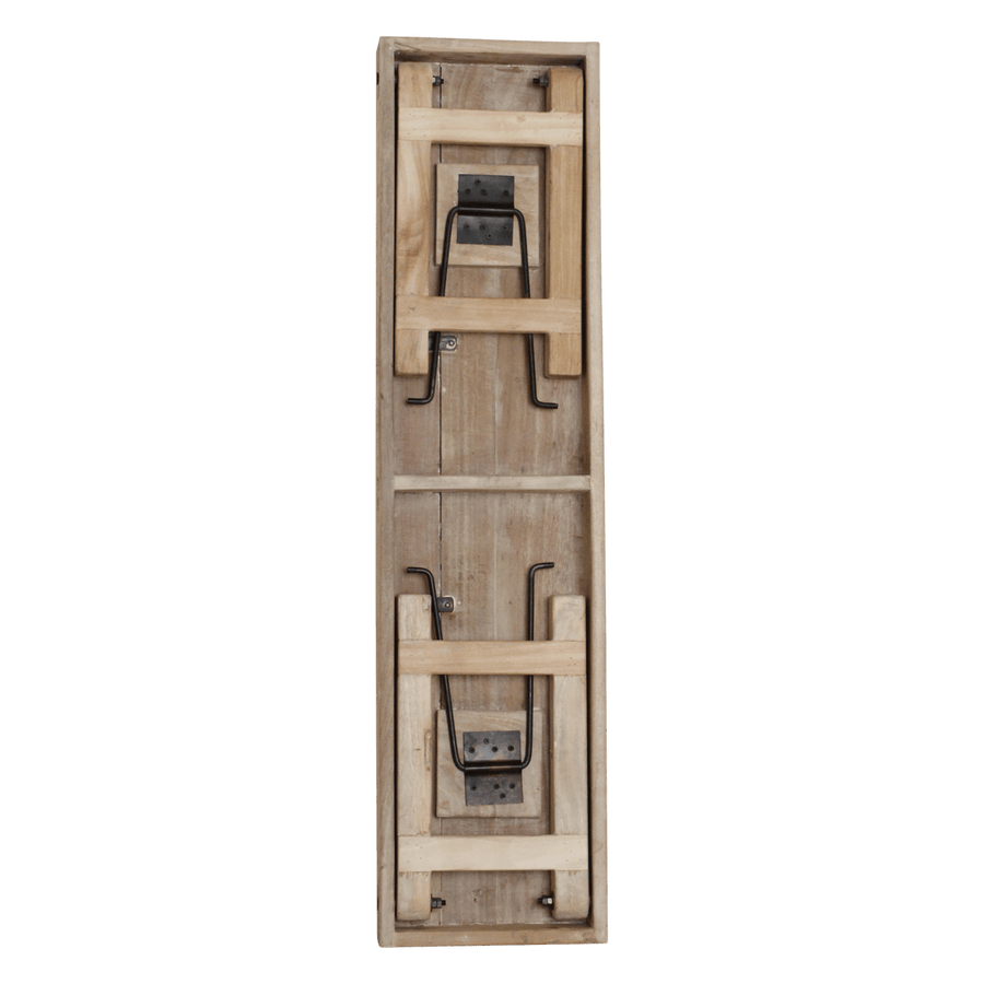 Limewash inklapbare eetkamerbank FSC-gerecycled hout120 cm