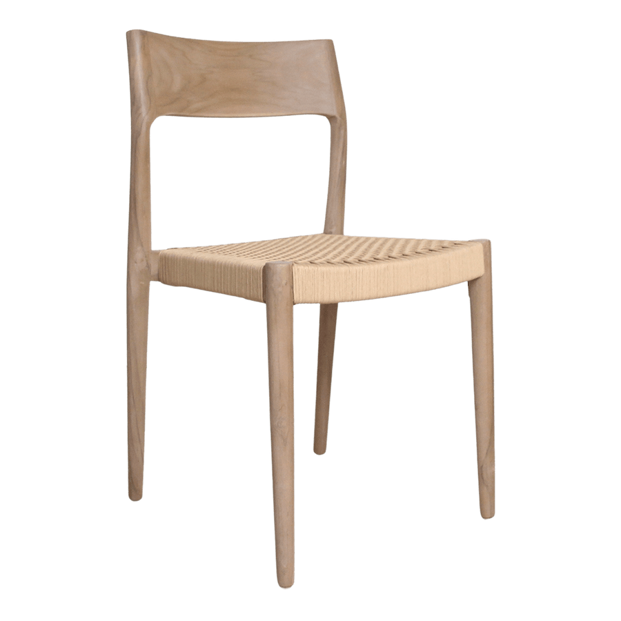 Freya licht teakhouten tuinstoel Naturel set van 2