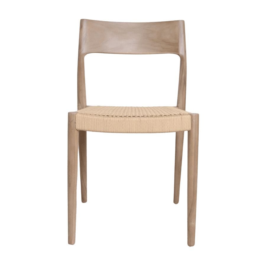 Freya licht teakhouten tuinstoel Naturel set van 2