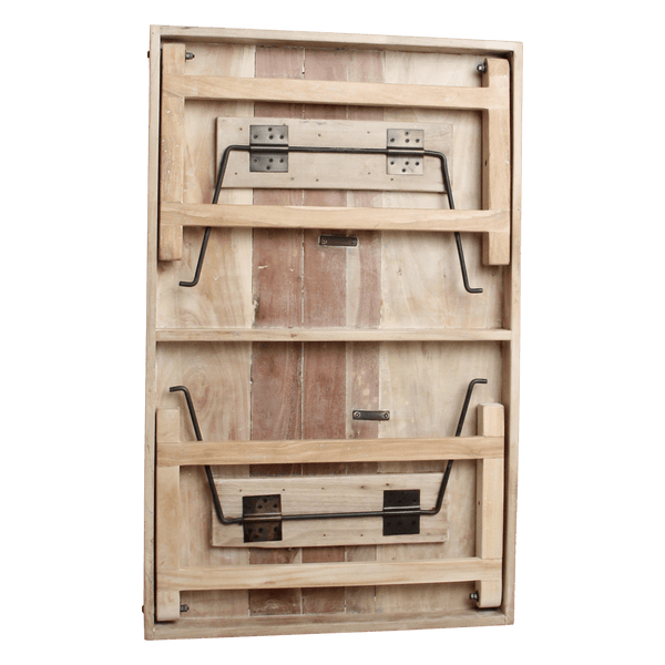 Limewash inklapbare salontafel 120x75x45 cm