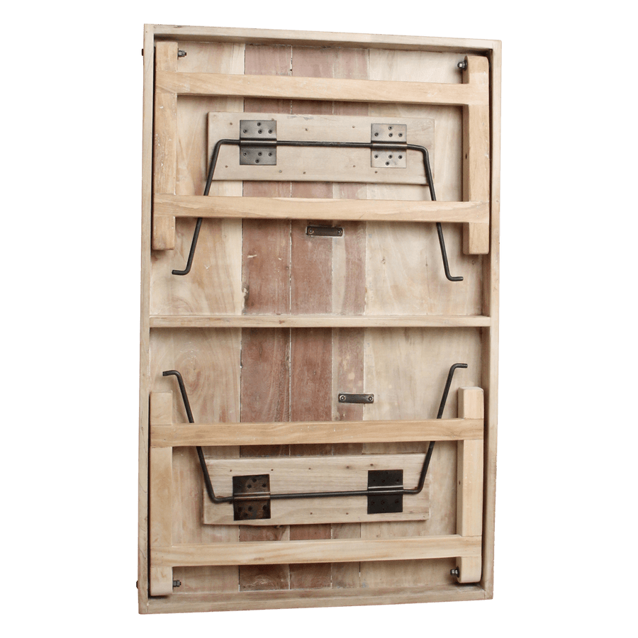 Limewash inklapbare salontafel 120x75x45 cm