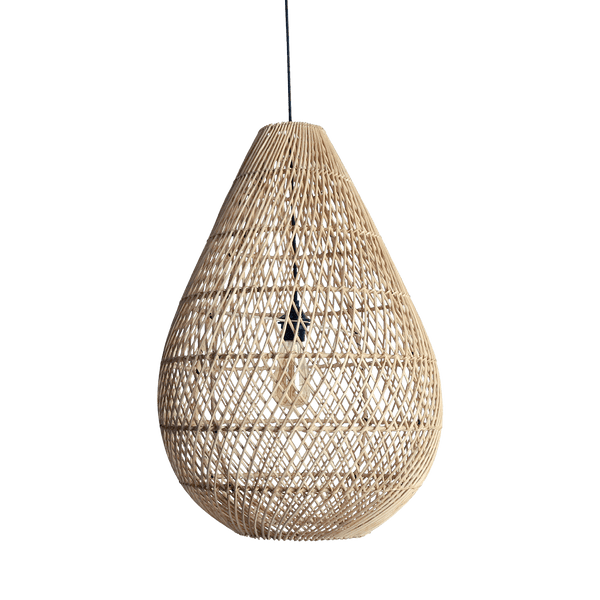 Maze druppel rotan hanglamp naturelØ 45x65 cm