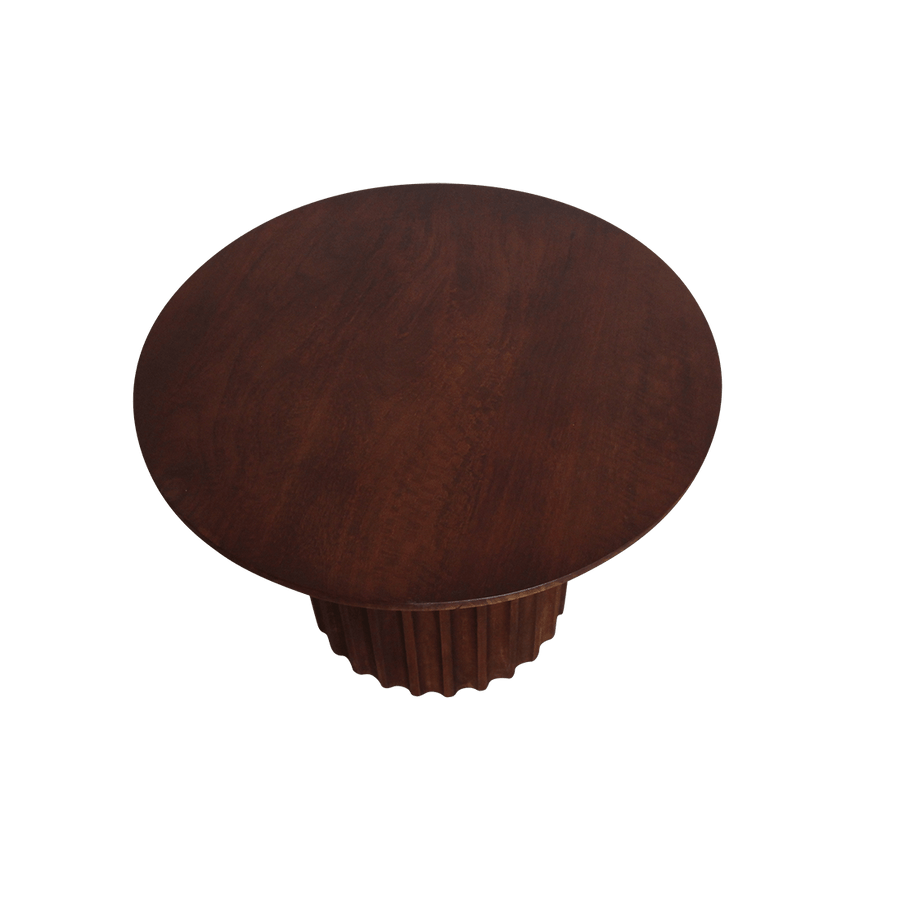Bullnose bijzettafel reversed bruin Ø 55 cm