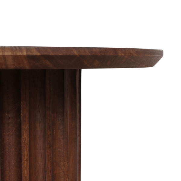 Bullnose bijzettafel reversed bruin Ø 55 cm