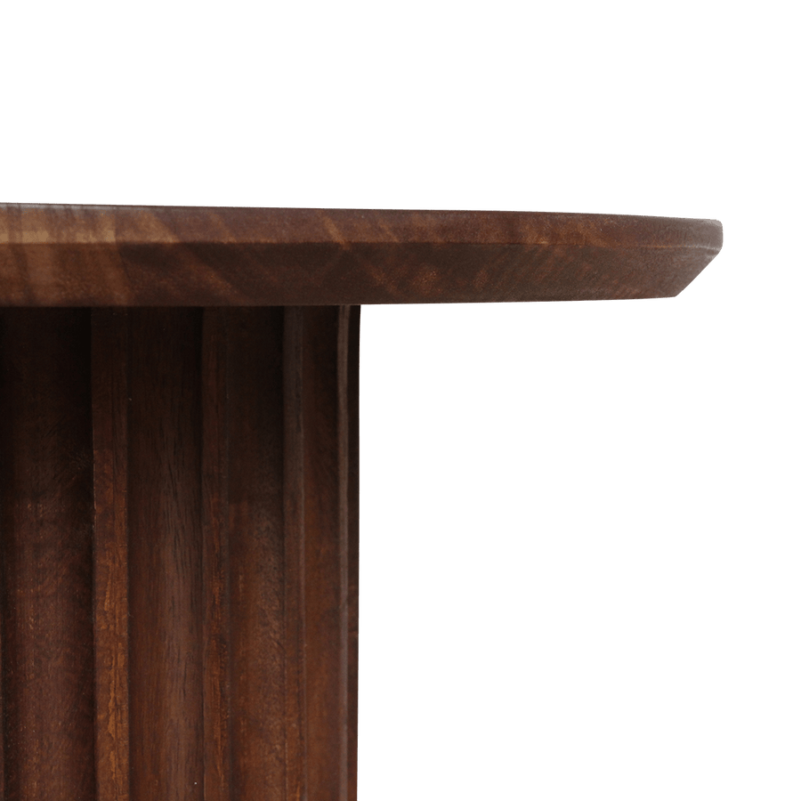 Bullnose bijzettafel reversed bruin Ø 55 cm