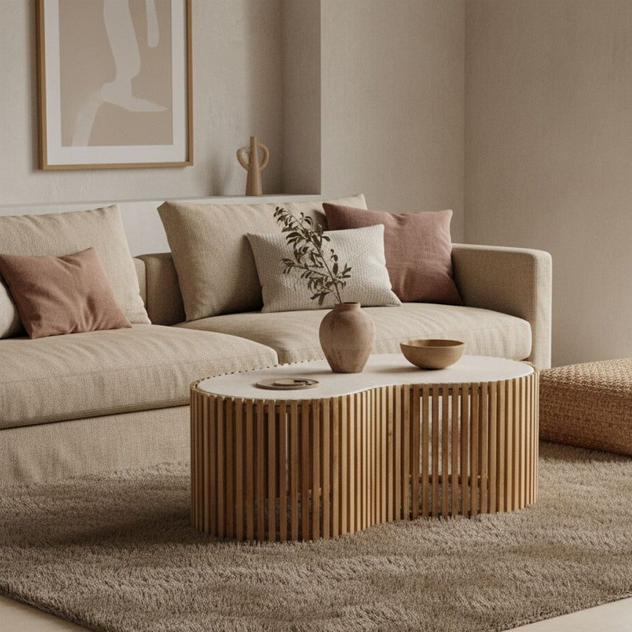 Infinity marmeren salontafel Pool 93x54x35 cm