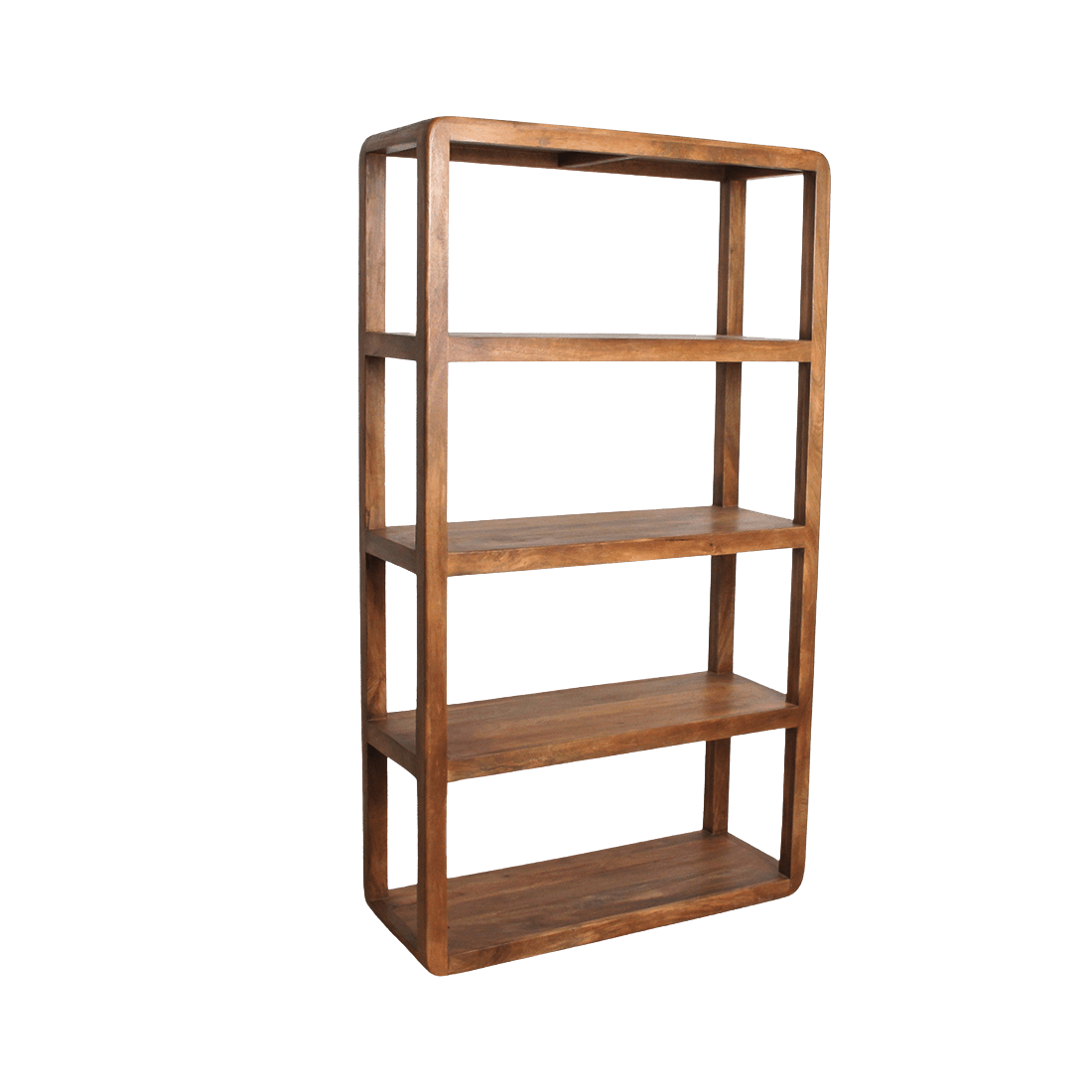 Bullnose mangohouten rek 100x38x177 cm