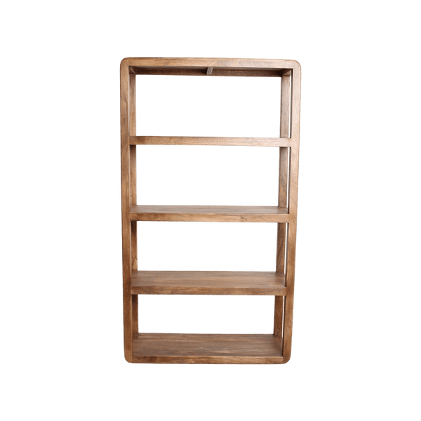Bullnose mangohouten rek 100x38x177 cm