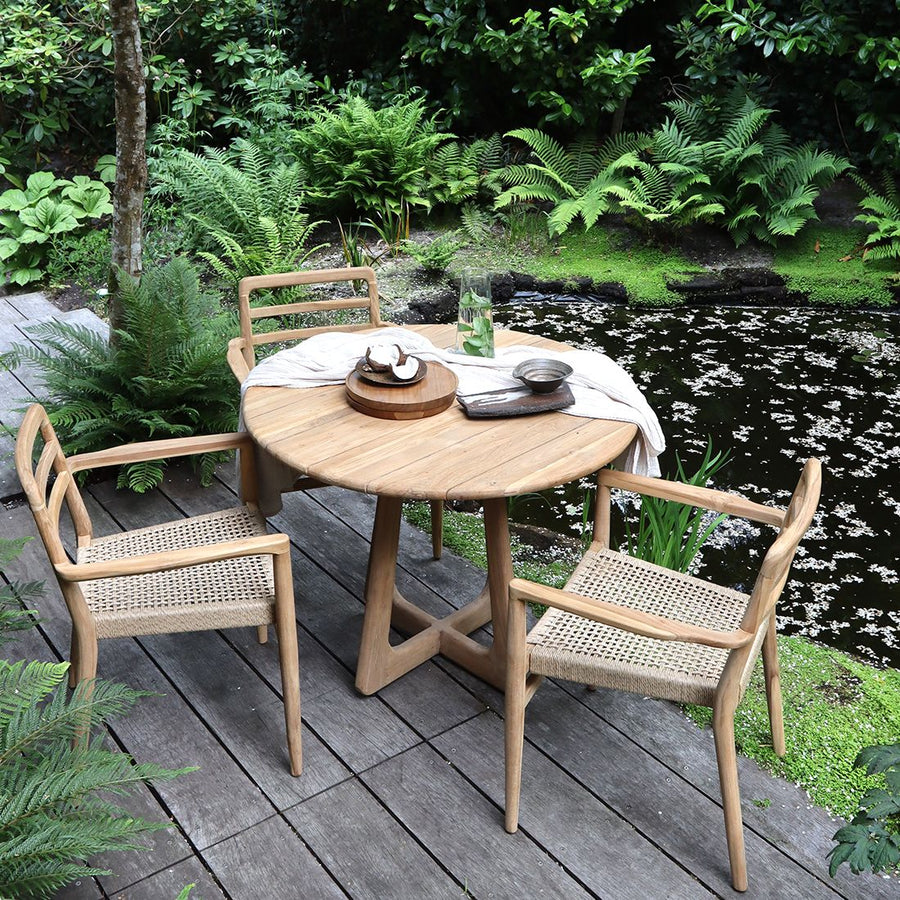 Verano teakhouten ronde tuintafel Ø100 cm