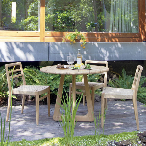 Verano teakhouten ronde tuintafel Ø100 cm