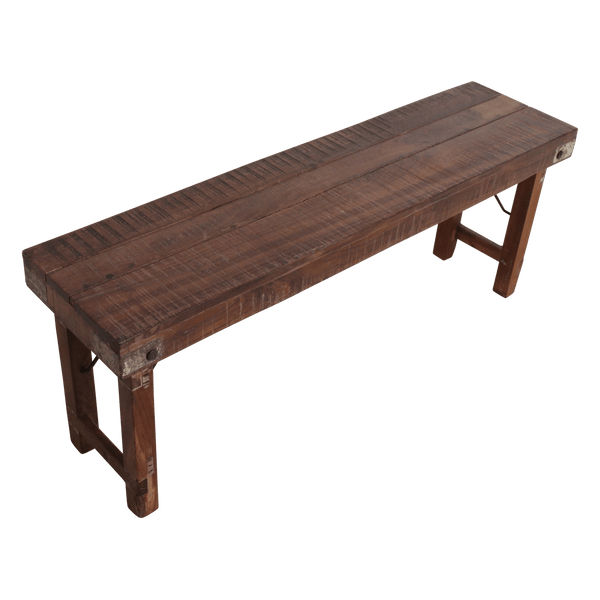Inklapbare eetkamerbank FSC-gerecycled hout120 cm